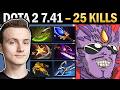 Lion with 25 Kills and Silveredge - Dota 7.41