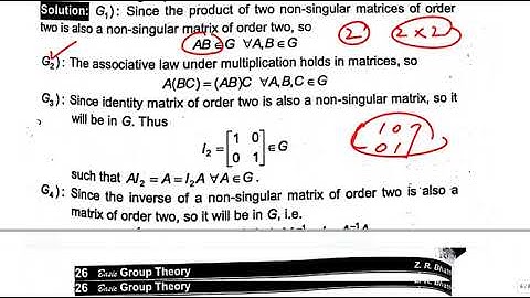 Show that the set of all non singular matrices of order two is a non abelian group under multiply