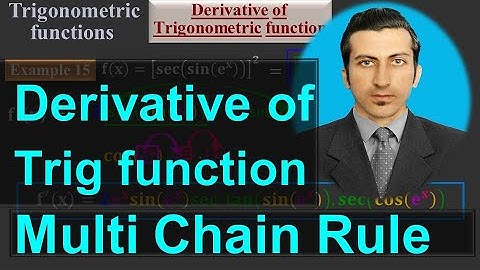 Derivative of Trigonometric Function with Multi Chain Rule - #Calculus 1 by #Moein