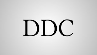 What Does "DDC" Stand For?