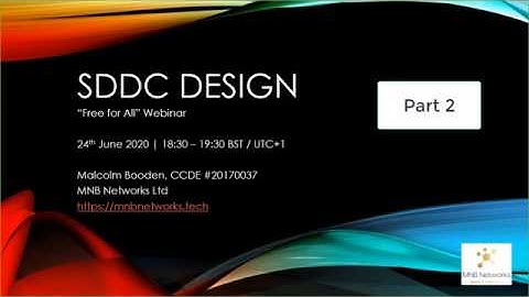 Cisco ACI Software Defined DC Design Live Webinar - Part 2 (24th June 2020)