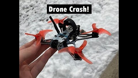 Drone gets stuck in tree