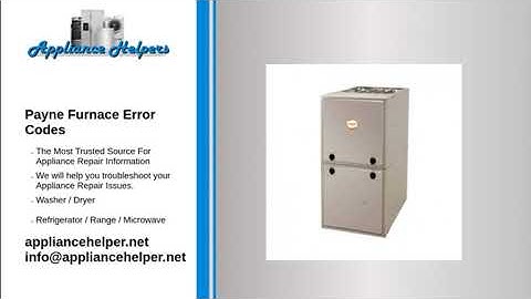 Payne Furnace Error Codes