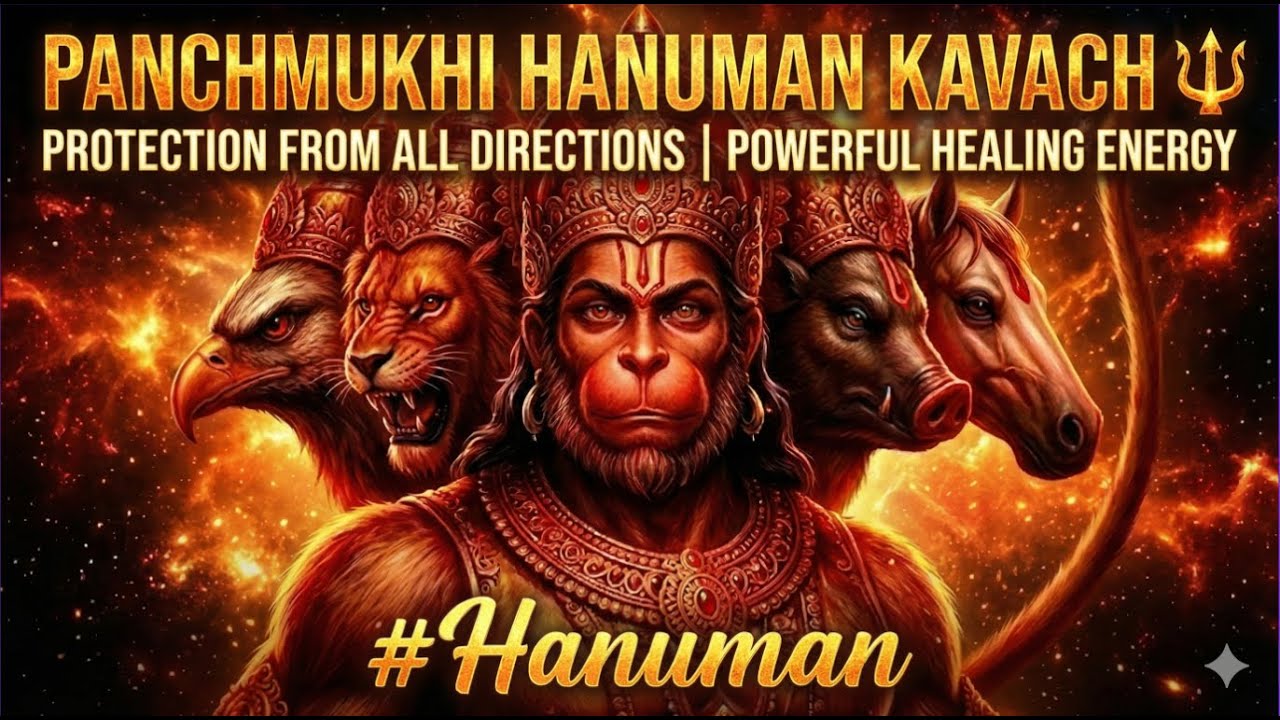 “Panchmukhi Hanuman Kavach पंचमुखी हनुमान कवच | Powerful Mantra for Courage & Protection” #Hanuman