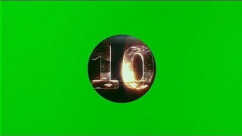 10 Second Timer Countdown with Sound in Green Screen for Educational Video | No Copyright|