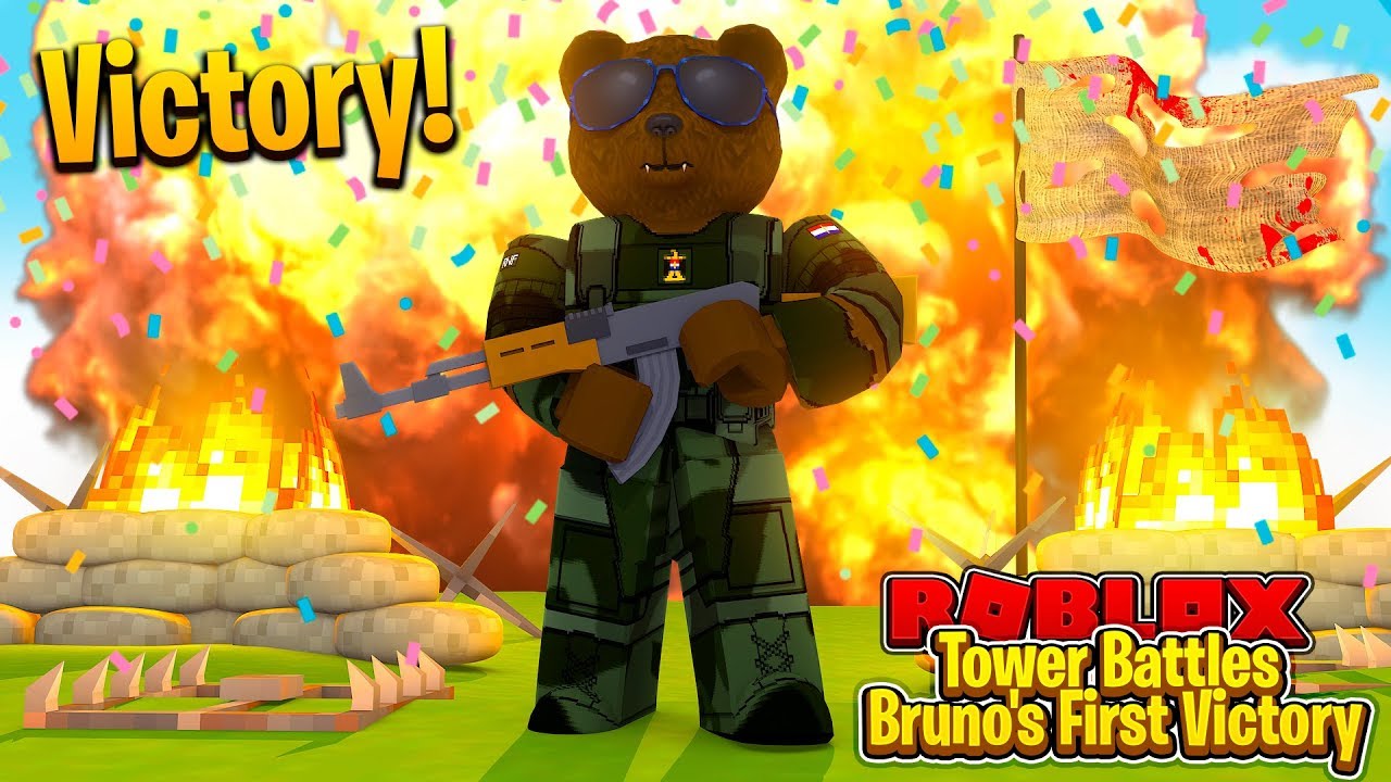Bruno S First Ever Victory Roblox Tower Battles Youtube - brunos first ever victory roblox tower battles