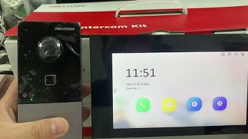 Hik Vision IP Video Intercom DS-KIS603P(B): 1 Outdoor with 1 Indoor. Version release on Aug 2021