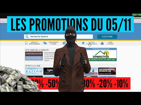 Promos & Bonus du 5 Novembre sur GTA Online + CONSEILS
