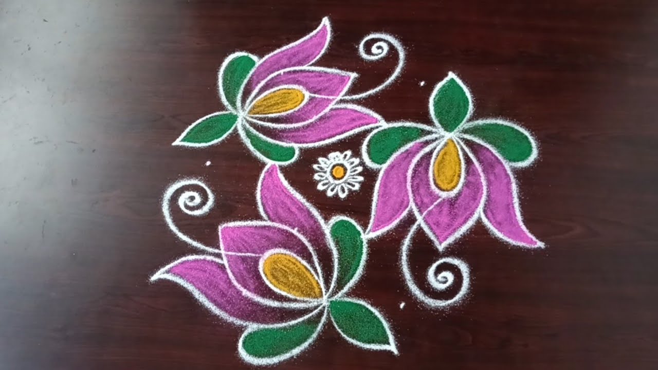 Karthigai madham special vilakku kolam/Easy rangoli/கார்த்திகை வெள்ளிக்கிழமை படிக்கோலம்//Latha kolam