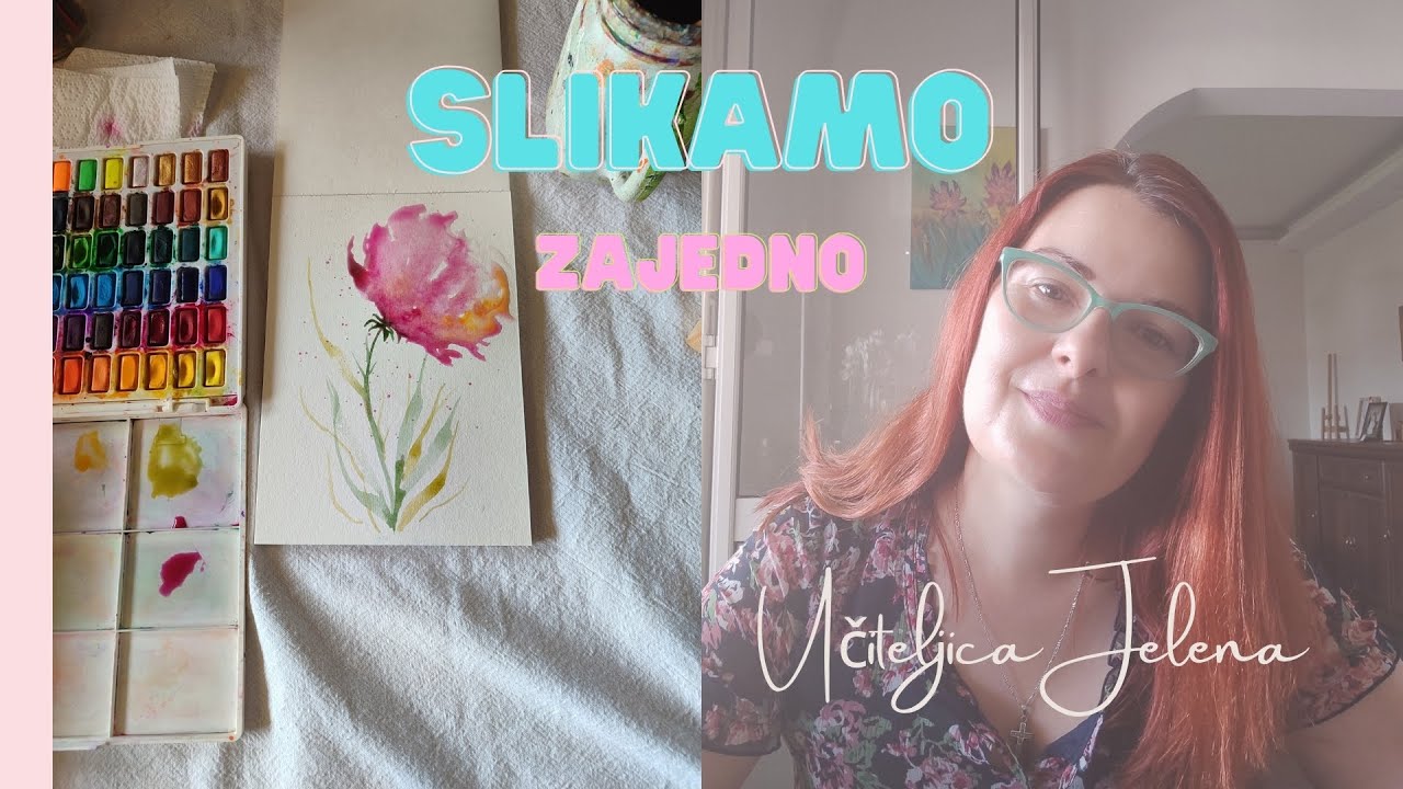 Slikamo zajedno apstraktni cvet 🌷