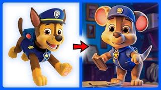 🐭 PAW PATROL as MOUSE 💥 All Characters