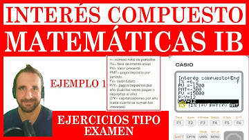 Interés compuesto con depósitos mensuales paso a paso (Casio fx-9860GIII | Matemáticas IB)