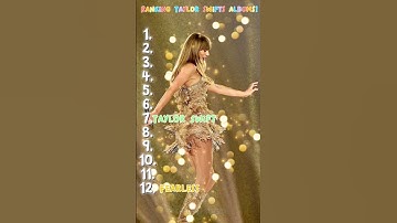 Ranking Taylor Swift albums! #taylorswift #album #ranking #newmusic