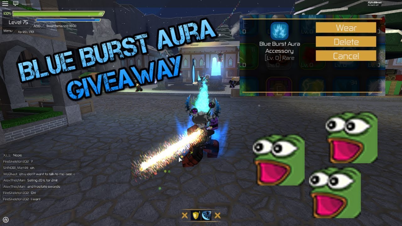 Swordburst 2 Blue Burst Aura Giveaway Ended Youtube - swordburst 2 blue burst aura giveaway ended roblox swordburst 2 biggest aura giveaway ever Swordburst 2 Blue Burst Aura Giveaway Ended Youtube - roblox swordburst 2 biggest aura giveaway ever