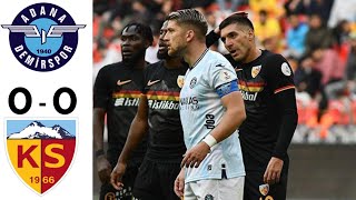 Kayseri̇de Sesi̇ Çikmadi Kayseri̇spor 0 - 0 Adana Demi̇rspor