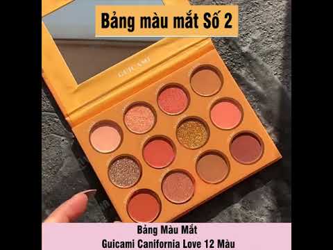 Bảng Màu Mắt makeup Guicami Canifornia Love 12 Màu, Trang Điểm Mắt Chuyên Nghiệp - 0983258655