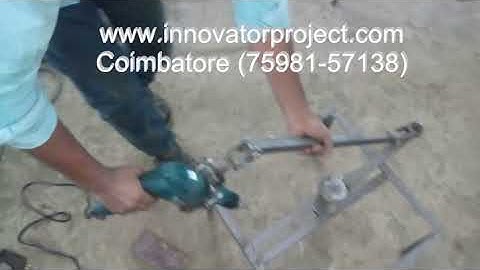 360 degree flexible drilling machine project/ Design & Fabrication of 360° Flexible Drilling Machine