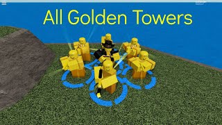 Golden Scout Tower Review Tower Defense Simulator Roblox - roblox tds minigunner skins