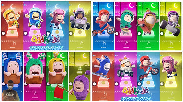 ALL Oddbods Family : Fuse Run - Pogo Run - Bubbles - zee - Jeff - Newt - Slick | Oddbods Turbo Run