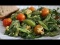Sauteed Green Beans and Collard Greens with Eggs Recipe - Heghineh Cooking Show