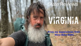 Review of Virginia From My Appalachian Trail ThruHike 2024