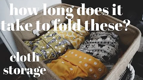 LAZY CLOTH DIAPER STORAGE SOLUTION + HOW LONG DOES IT TAKE TO FOLD POCKET DIAPERS?