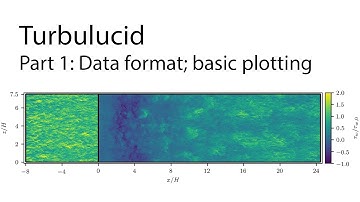 Visualization with Turbulucid. Part 1: Data format; basic plotting