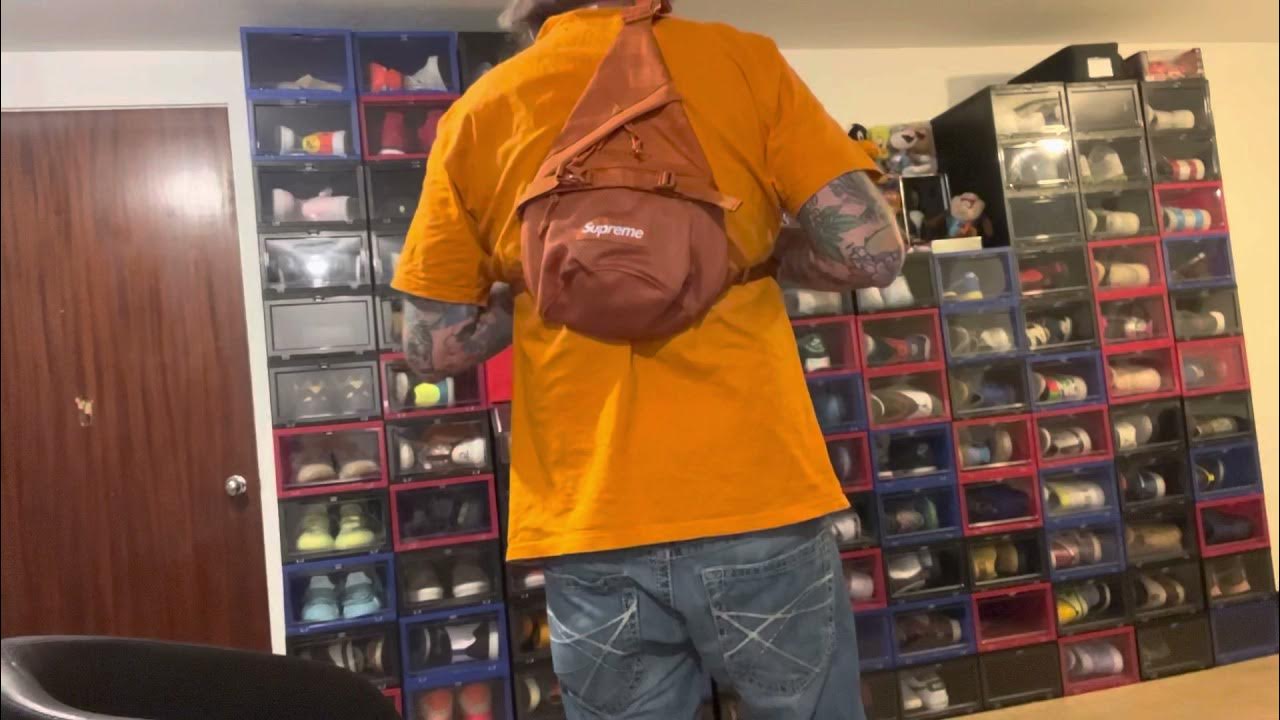 Supreme 2021 FW orange sling bag 