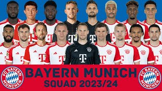 FC BAYERN MUNICH Squad Season 2023/24 | Bayern Munich | FootWorld
