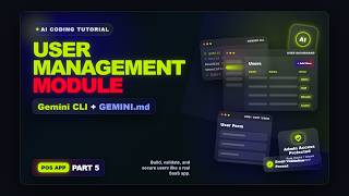Build User Management Module using Gemini CLI + GEMINI.md | AI Vibe Coding POS App Part 5 Profile