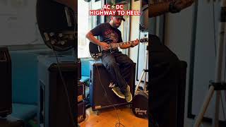 HIGHWAY TO HELL⚡️AC/DC•#angusyoung #rock #guitarlesson #acdc #guitarriff #gibsonsg #marshall #blues