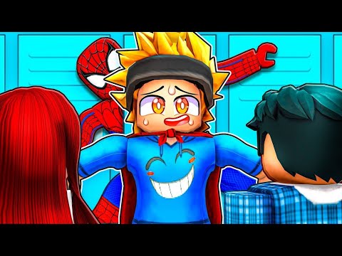 Nobody At School Knew I Was A SECRET SUPERHERO!! (Roblox)