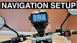 Motorcycle Navigation Setup Using A Samsung Tablet (Instead Of A GPS)