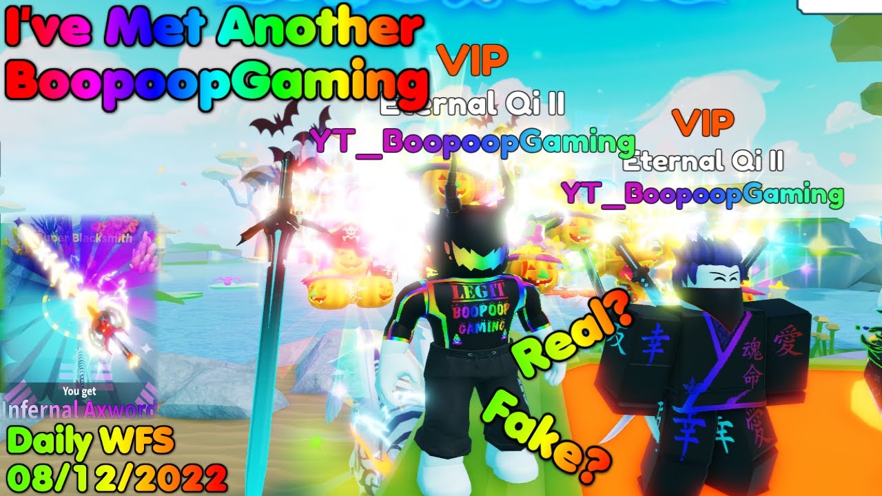 😮I've Met Another BoopoopGaming🔥Daily Update In Weapon Fighting Simulator Roblox