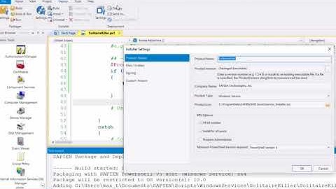Creating PowerShell Windows Service with PrimalScript 2018