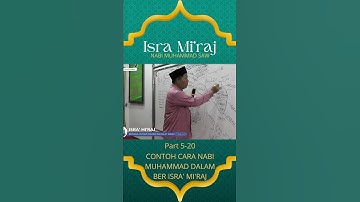 Contoh cara nabi muhammad dalam berisra