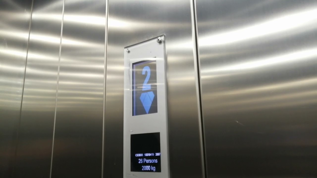 2007 Kone Ecodisc Lift with new voice @ Derbion Shopping Centre (Previously Intu Derby)