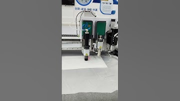 Cut small layers of fabric.#cnc #cuttingmachine #fabric #cloth