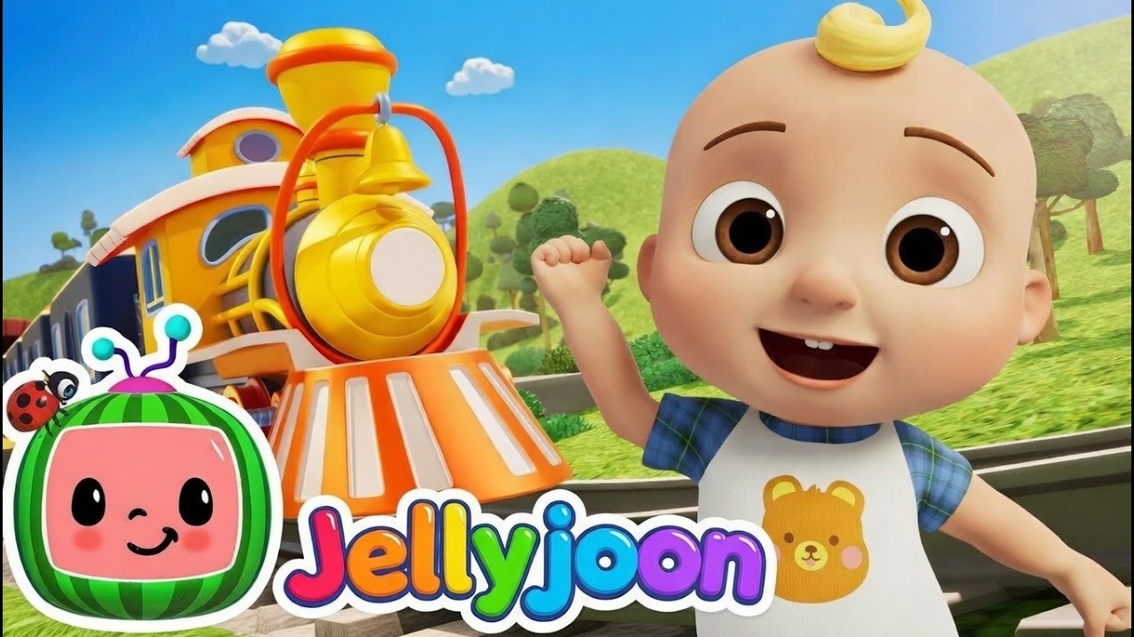 🚂 Train Choo Choo Song | JellyJoon Nursery Rhymes & Kids Songs | Fun Toddler Learning