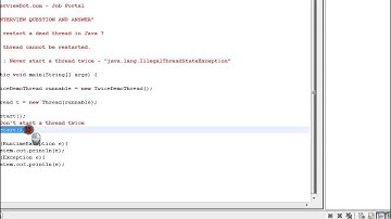JAVA CAN WE START A DEAD THREAD DEMO TAMIL