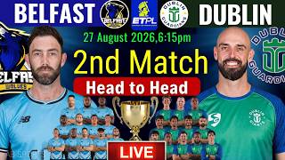 European T20 Premier League ETPL 2026 2nd match | Belfast Wolves vs Dublin Guardians | Playing XI