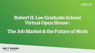 UBC Sauder Virtual Open House Highlights: The Job Market & the Future of Work (Keynote) screenshot 4