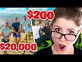 SIDEMEN $20,000 VS $200 HOLIDAY REACTION (EUROPE EDITION)