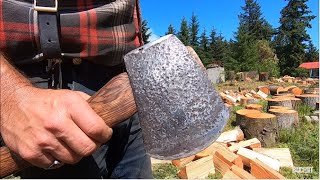 A wood splitting video, my  best splitting axe