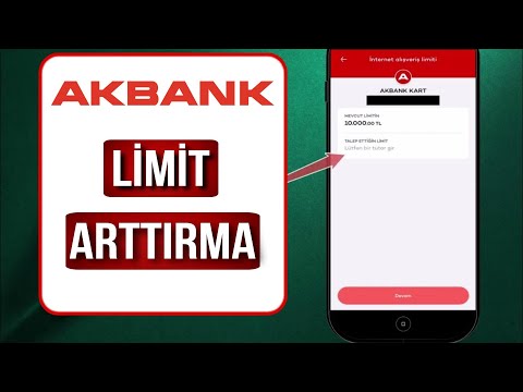 Akbank Mobil Günlük Limit Arttırma (Kredi Kartı - İnternet Alışverişi - Banka Kartı)
