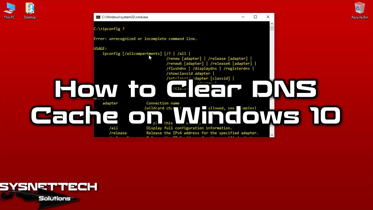 Clear dns cache