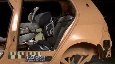 Краш-тест Cybex Solution X2-Fix | Лобовой удар