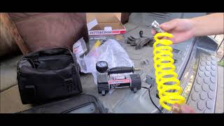 Pittsburgh Air Compressor From Harbor Freight open box review and demo