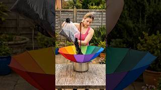 Amazing Umbrella Flower Pot DIY 🌈🌸 | Best Garden Decoration Idea ✨#diy #shorts