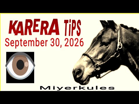 MMTCI KARERA TIPS & ANALYSIS by @guceschoice SEPTEMBER 30, 2026, racing starts 5:30 PM